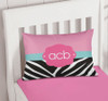 Zebra and pink Pillowcase Cover