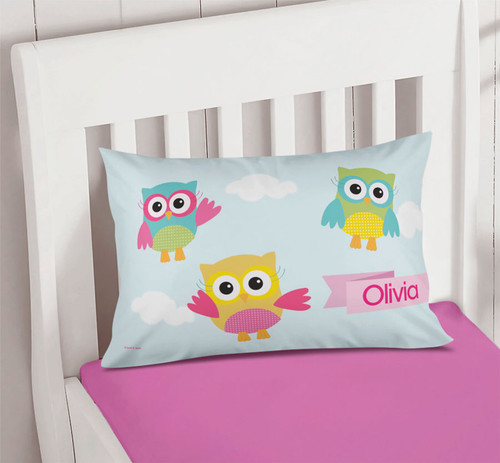 Three Owls Pillowcase Cover