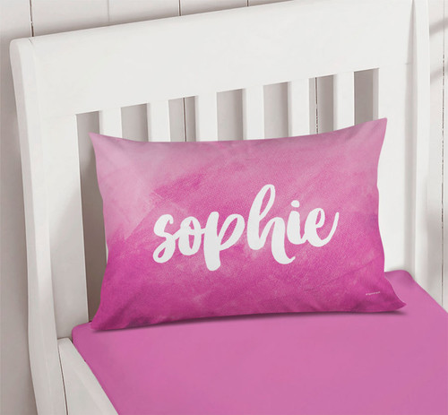 Bold Colorful Name Pillowcase Cover