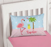 Sweet Flamingo Love Pillowcase Cover