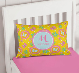 Yellow flowers Pattern Pillowcase Cover