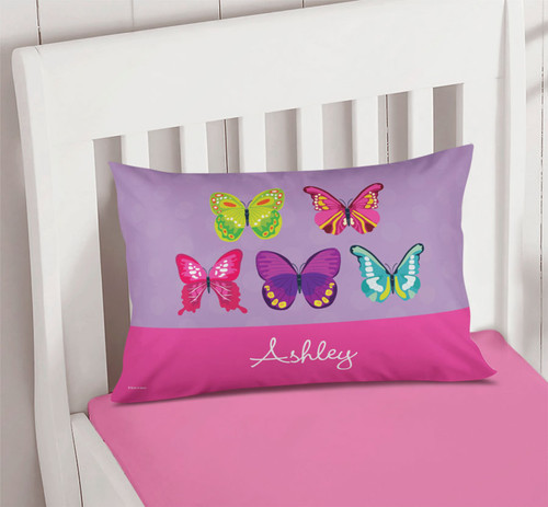 Bright Butterflies Pillowcase Cover