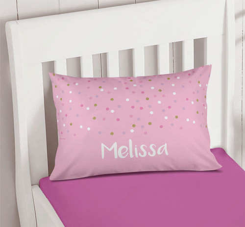 Sweet Glitter Dots Pillowcase Cover