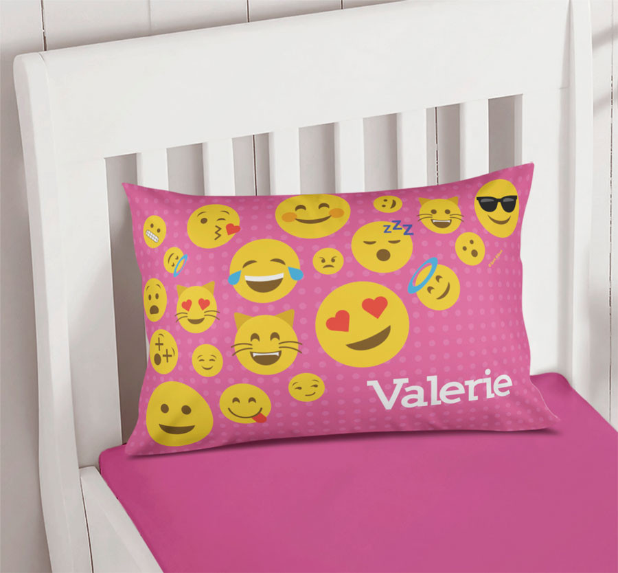 Girl Emojis Printed Pillow Cases Spark Spark