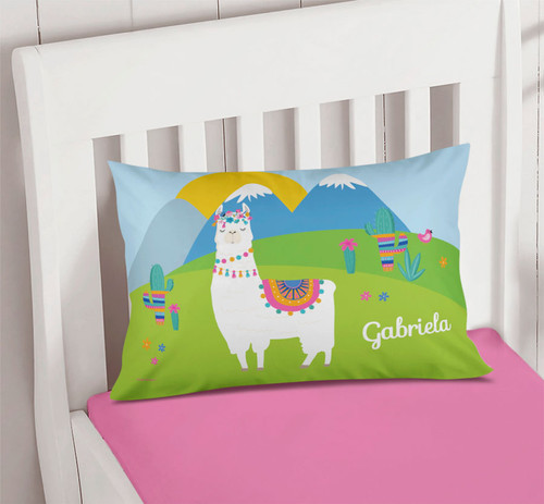 Sweet Llama on the Field Pillowcase Cover