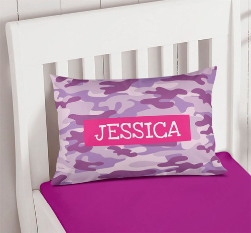 Purple & Pink Camouflage Pillowcase Cover
