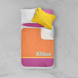 Linen Orange Style Sherpa Blanket