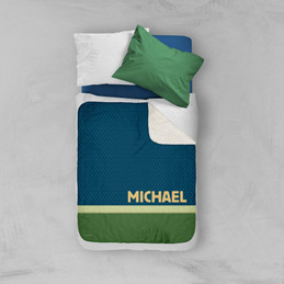 Midnight Green Sherpa Blanket