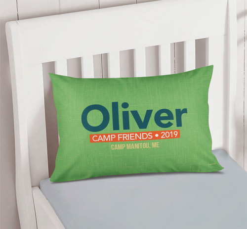 Linen Green Autograph Camp Pillowcase Cover