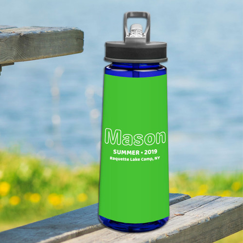 Modern Green Sports Water Bottle