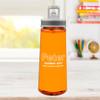 Modern Orange Sports Water Bottle