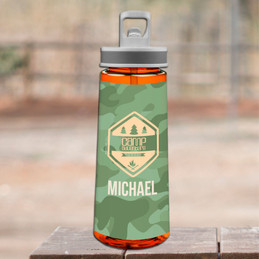 Camouflage Camp Green Sports Water Bottle