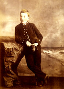 Cabinet Card Photograph of a Young Naval Boy by Vandyck Notting Hill London