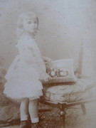 Victorian Cabinet Card Photograph by C F Wing Tunbridge Wells