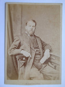 1800s Victorian Cabinet Card Photograph by Robert Thrupp 'Taken July 1881'