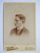 1800s Victorian Cabinet Card Photograph from The Temple Place Boston