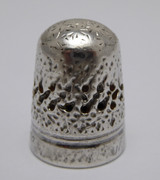 Antique Heavy Silver Thimble Plated 1892 ?