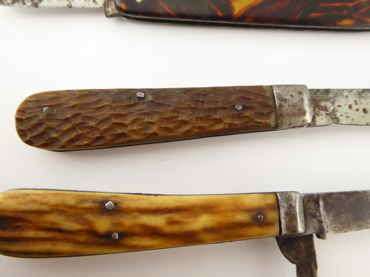 Collection of Three Antique Late 1800s Early 1900s Pocket Knives - The ...