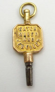 Antique Late  1800s Watch Key H B Wright 23 George st Hastings  Watch Maker & Jeweller