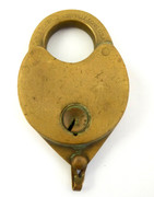 1800s  Brass Antique Lock Eagle Lock Co Terryville CT USA