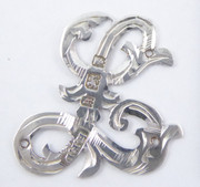 Antique Solid Sterling Silver Letters 'L' Hallmarked 1924 & 1925 London 20mm Other Letters Available