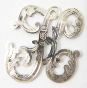 Antique Solid Sterling Silver Letter 'K' Hallmarked 1924 London 26mm Other Letters Available