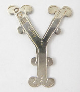 Antique Solid Sterling Silver Letters 'Y' Hallmarked 1907 London 29mm Other Letters Available