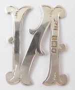 Antique Solid Sterling Silver Letters 'И' Hallmarked 1906 London 28mm Other Letters Available