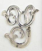 1900s - 1920s Antique Solid Silver Letter 'Y' 22mm with Silversmith's stamp Other Letters Available