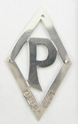 Antique Solid Sterling Silver Letters 'P' Hallmarked 1924 London 32mm Other Letters Available
