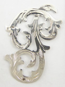 1900s - 1920s Antique Solid Silver Letters 'P' 32mm with Silversmith's stamp Other Letters Available