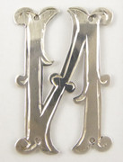 Antique Solid Sterling Silver Letter 'И' 29mm Other Letters Available