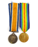 Original  WW1 Pair of  War Medal 76738 A SJT GNR G H Oakes RA 