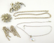 Collection of Vintage Costume Jewelry Necklace Brooches 