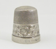 Antique Sterling  Silver Thimble Made in England 