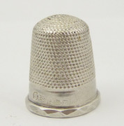 Antique Hallmarked 1921 Sterling Silver Sewing Thimble Silversmith James Swann & Sons