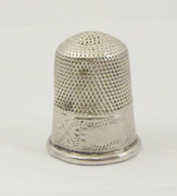 Antique Hallmarked 1912 Sterling Silver Sewing Thimble Silversmith James Swann & Sons