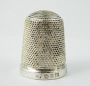 1898 Antique Sterling Silver Sewing Thimble 9