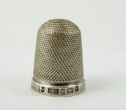 Hallmarked 1900 Antique Sterling Silver Sewing Thimble 