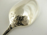 Early Georgian 1700s - 1800s Hallmarked Sterling Silver Teaspoon