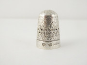  Antique 1923 Hallmarked Sterling Silver 10 Sewing Thimble  Silversmith Charles Horner
