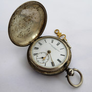 Antique 1800s German .800 Silver Fob Size Pocket Watch Key Wound ...