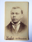 1860s Victorian Carte de Visite Card Photograph Huges The Strand