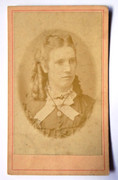 1870s Victorian Carte de Visite Card Photograph by E McMillan of Detroit