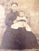 1870s Victorian Carte de Visite Card Photograph Victorian Mother and Child