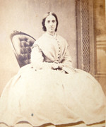 1870s Victorian Carte de Visite Card Photograph of Jane Henderson by W Burt of Kent 