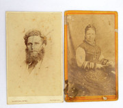 Pair of  1870s Victorian Carte de Visite Card Photographs