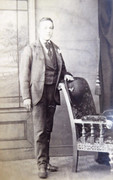 1870s Victorian Carte de Visite Card Photograph of a Young Victorian Man