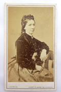 1870s Victorian Carte de Visite Card Photograph by J W  Price 