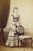 1880s Victorian Carte de Visite Card Photograph by D Ballantnie of Mauchline 